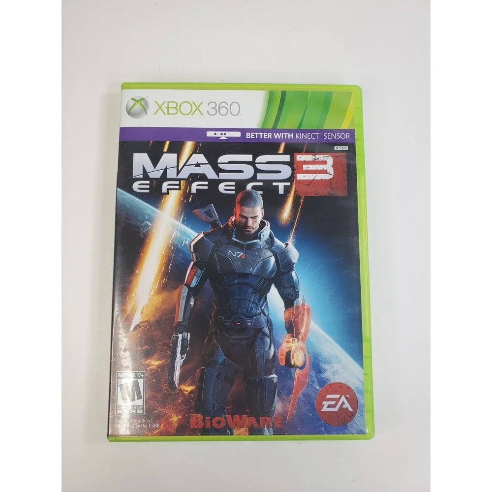 Mass Effect Trilogy Xbox 360 Microsoft Three Game Lot Bundle Tested Working